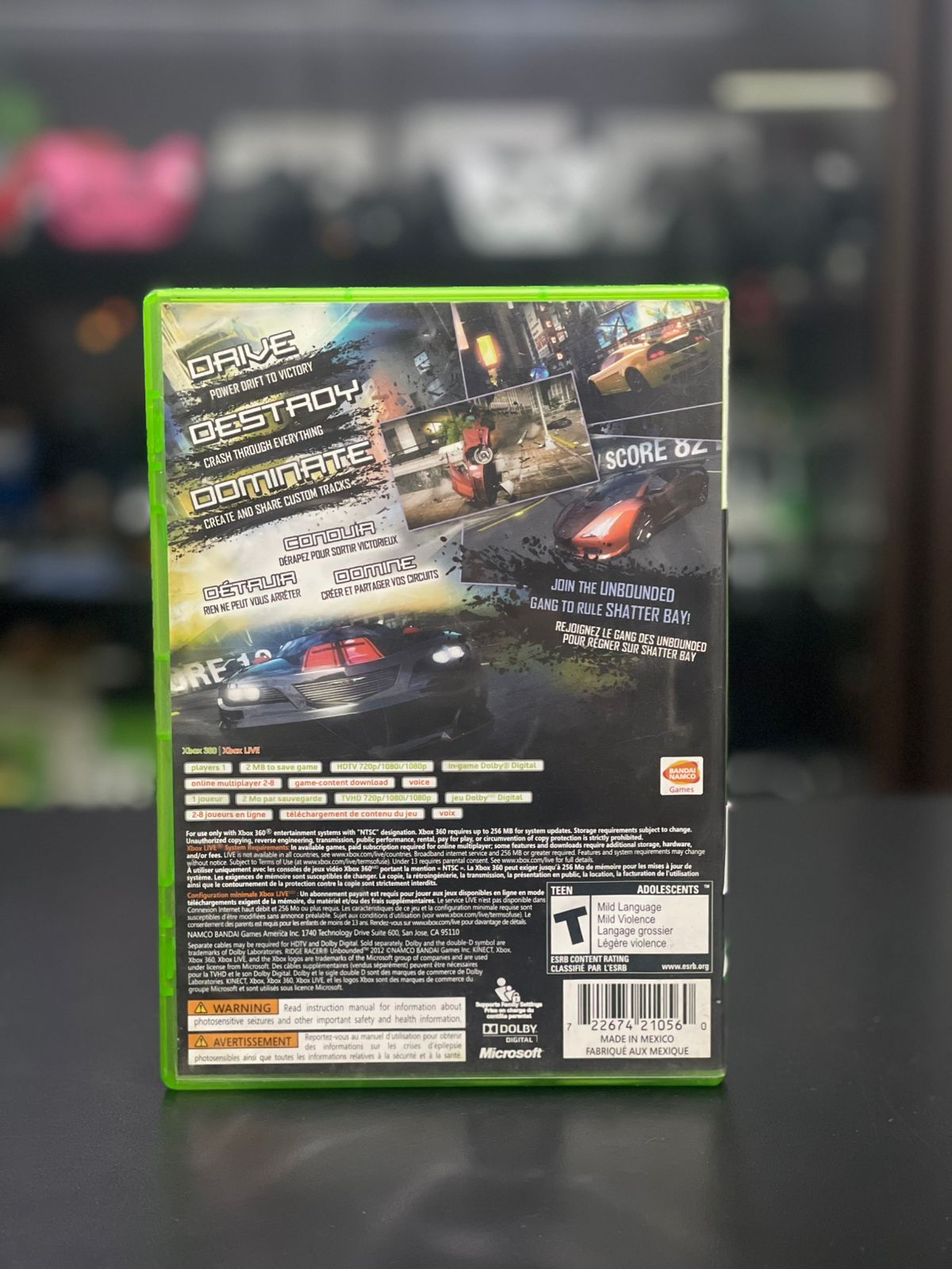 Ridge Racer unbounded Xbox 360 Midia Fisica