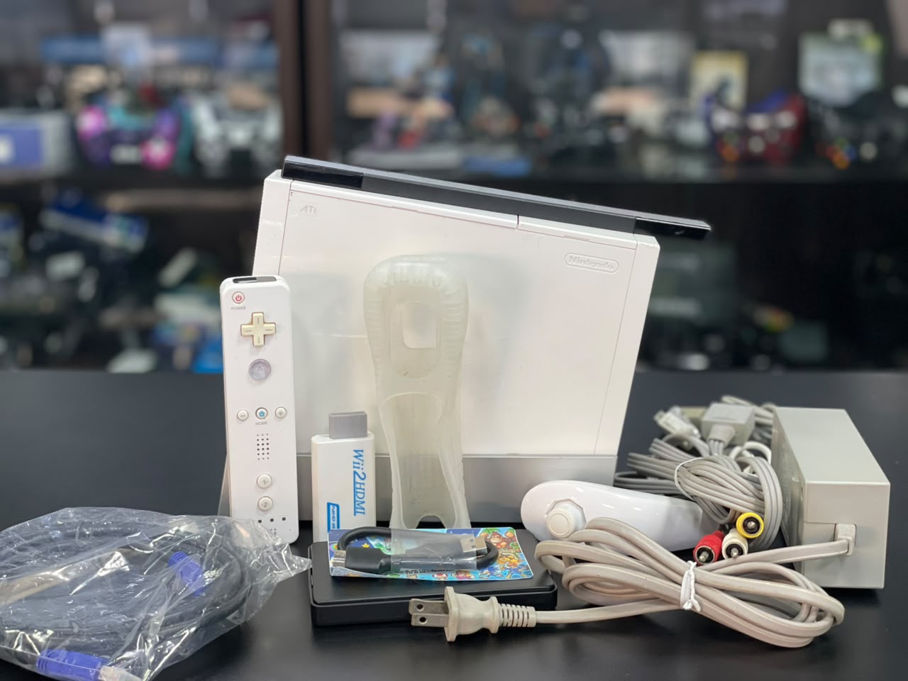 Nintendo Wii Branco Sistema Str2hax + HD Externo 120GB com Jogos + HDMI - Pronto para Jogar