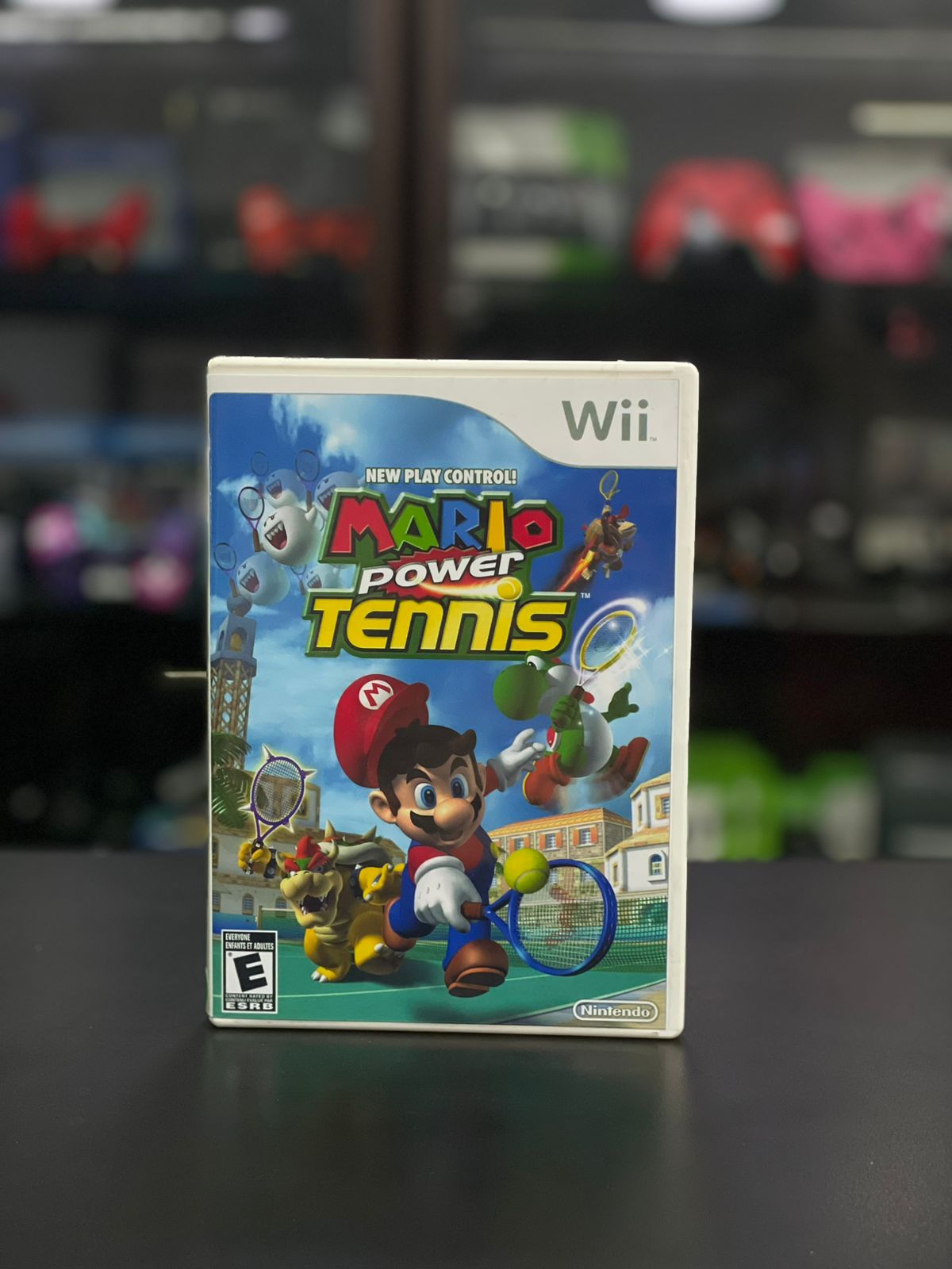 Mario Power Tennis Capa Impressa Nintendo Wii Midia Física