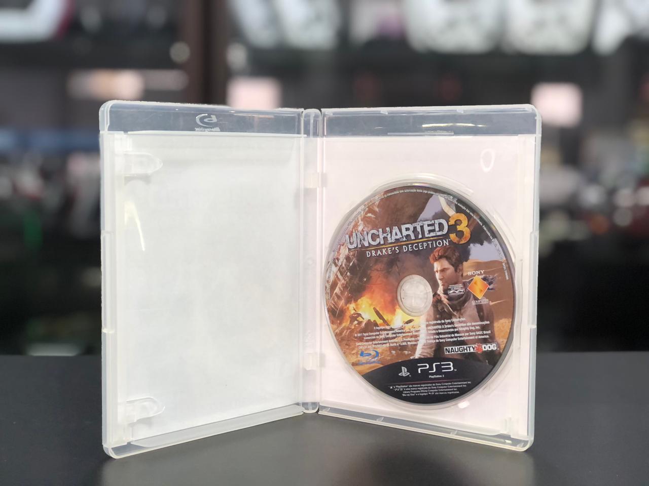Uncharted Drake's Deception 3 Ps3 Midia Fisica Capa Impressa