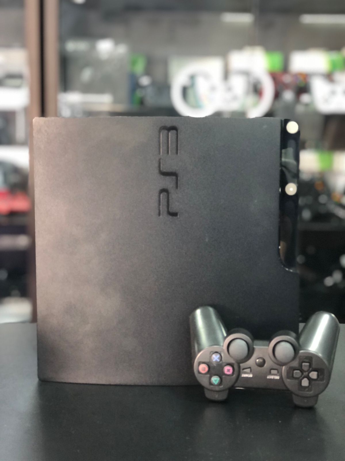 Playstation 3 Slim 750gb Sistema H.e.n + 1 Controle S/Fio + Jogos - Item Usado