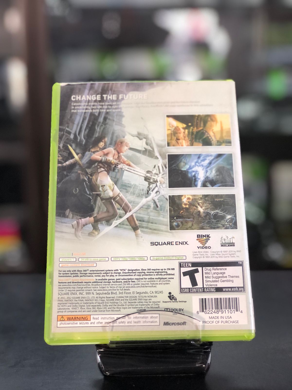 Final Fantasy XIII 2 Xbox 360 Original - Capa impressa