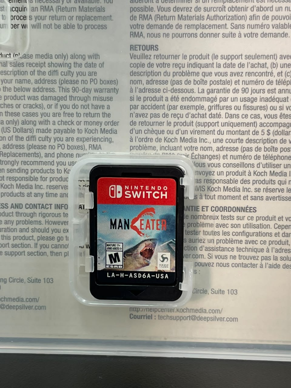Maneater Nintendo Switch Midia Fisica