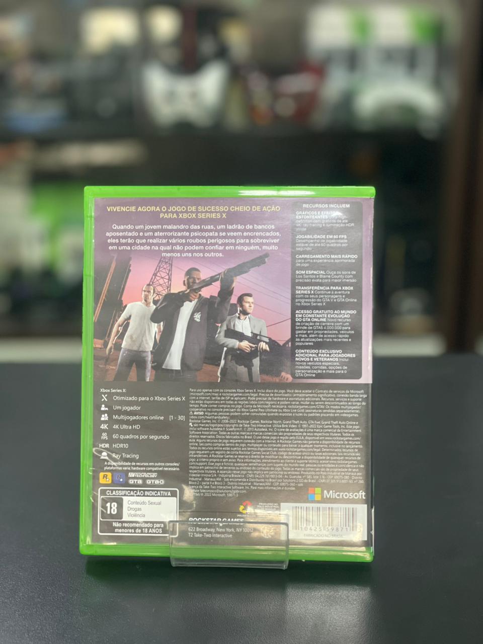 Grand Theft Auto V Series X Midia Fisica