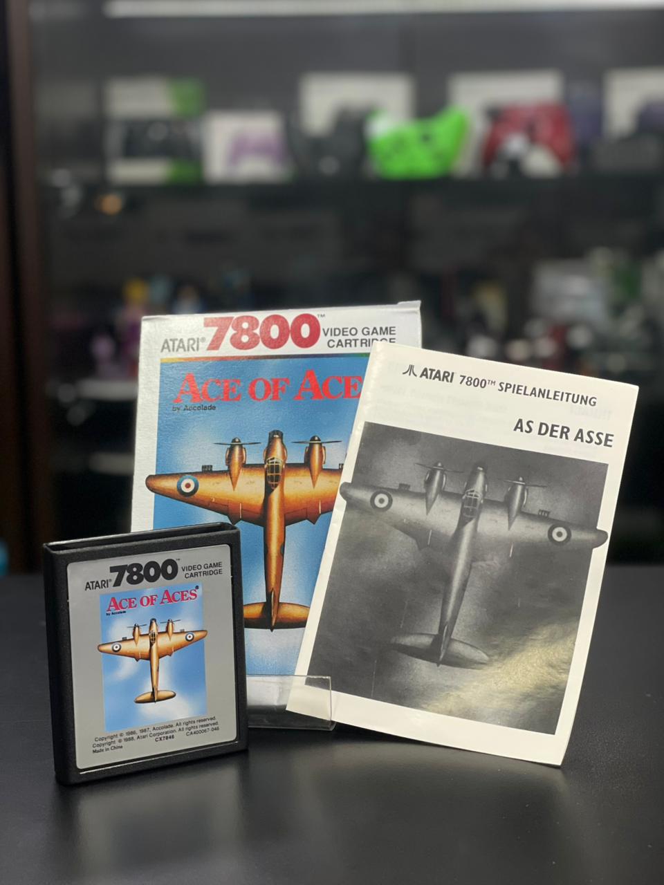 Ace Of Aces Atari 7800 - Edição Accolade - CIB Completo