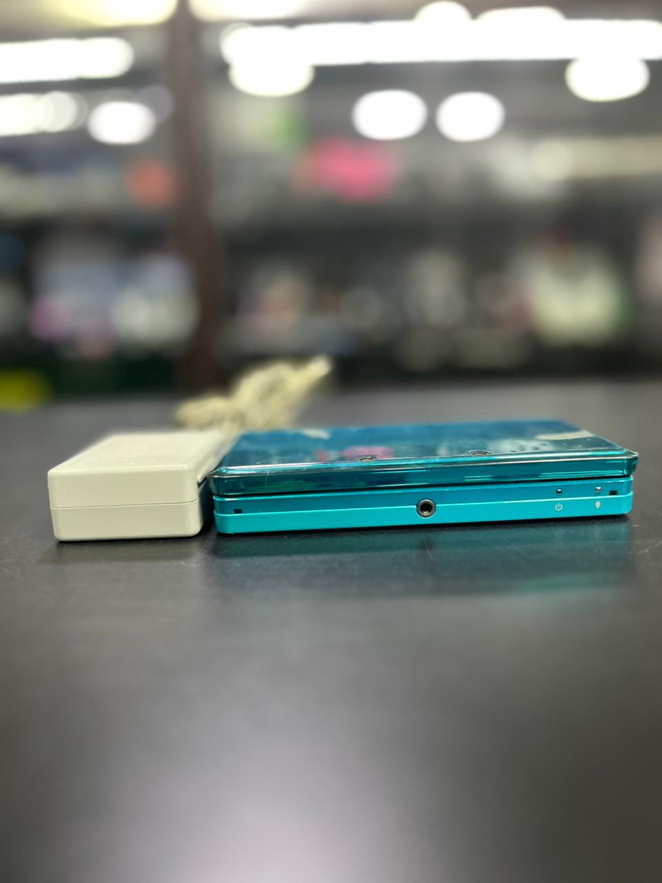 Nintendo 3DS Aqua Blue 32GB Sistema Luma + Fonte Original Pronto para Jogar