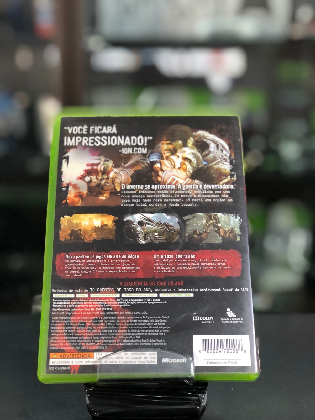 Gears Of War 2 Xbox 360 Original Midia Fisica capa impressa