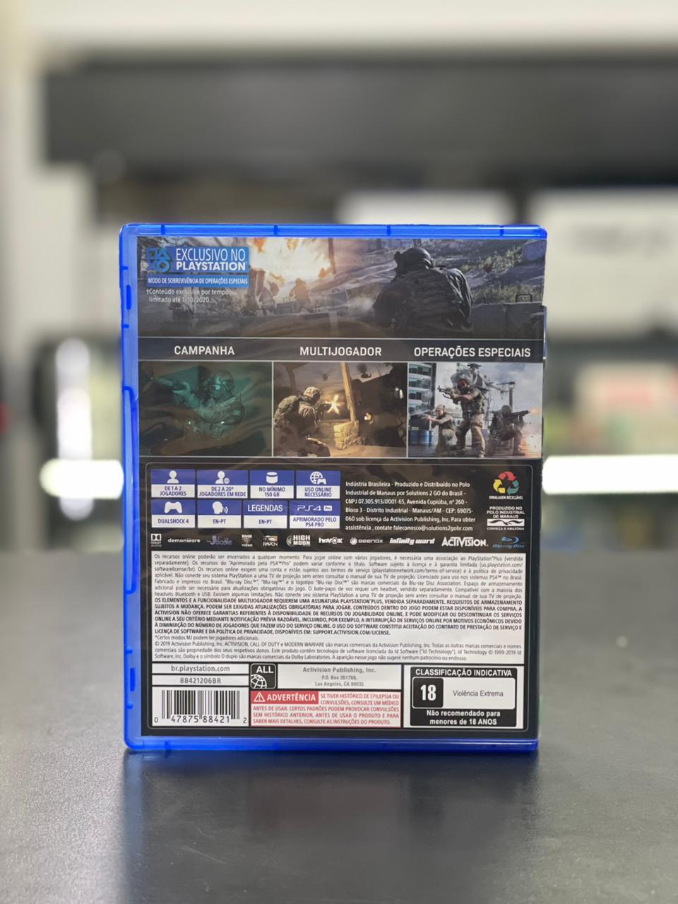 Call Of Duty Modern Warfare Ps4 Midia Fisica