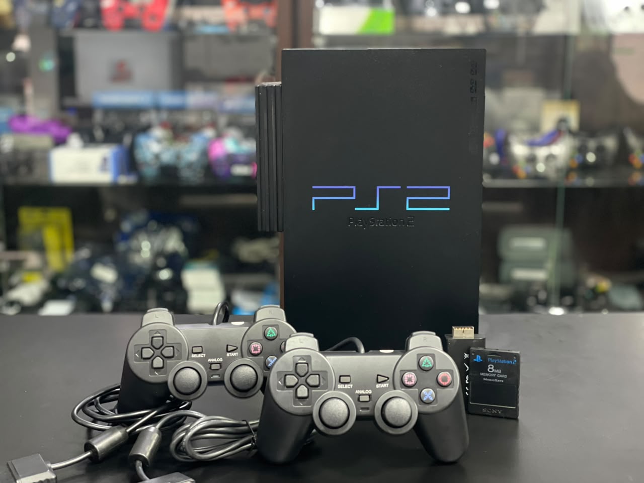 PlayStation 2 Fat O.P.L + 2 Controles + 02 Memory Card + Jogos  + Adaptador Hdmi / Pronto para jogar