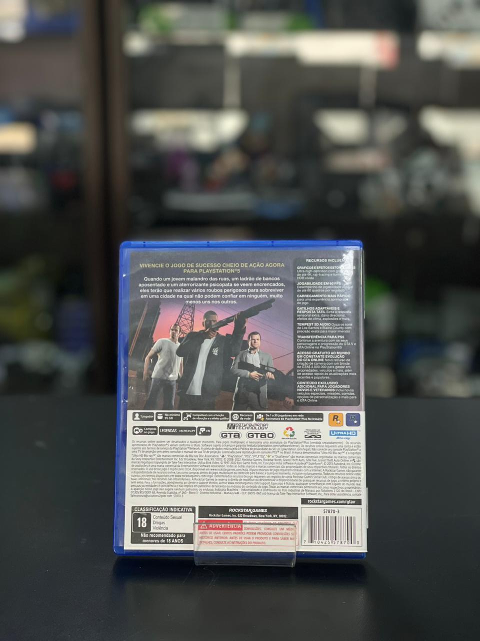 Grand Theft Auto V Playstation 5 Midia Fisica
